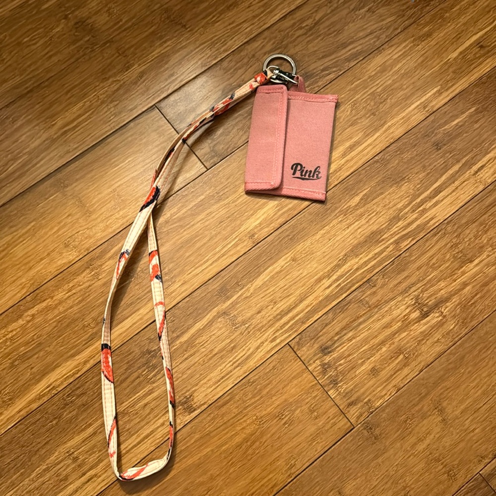 Pink lanyard